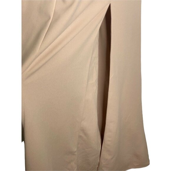 Show Me Your MuMu Womens Paris Maxi Gown Dusty‎ Blush Stretch SZ S - Picture 4 of 10